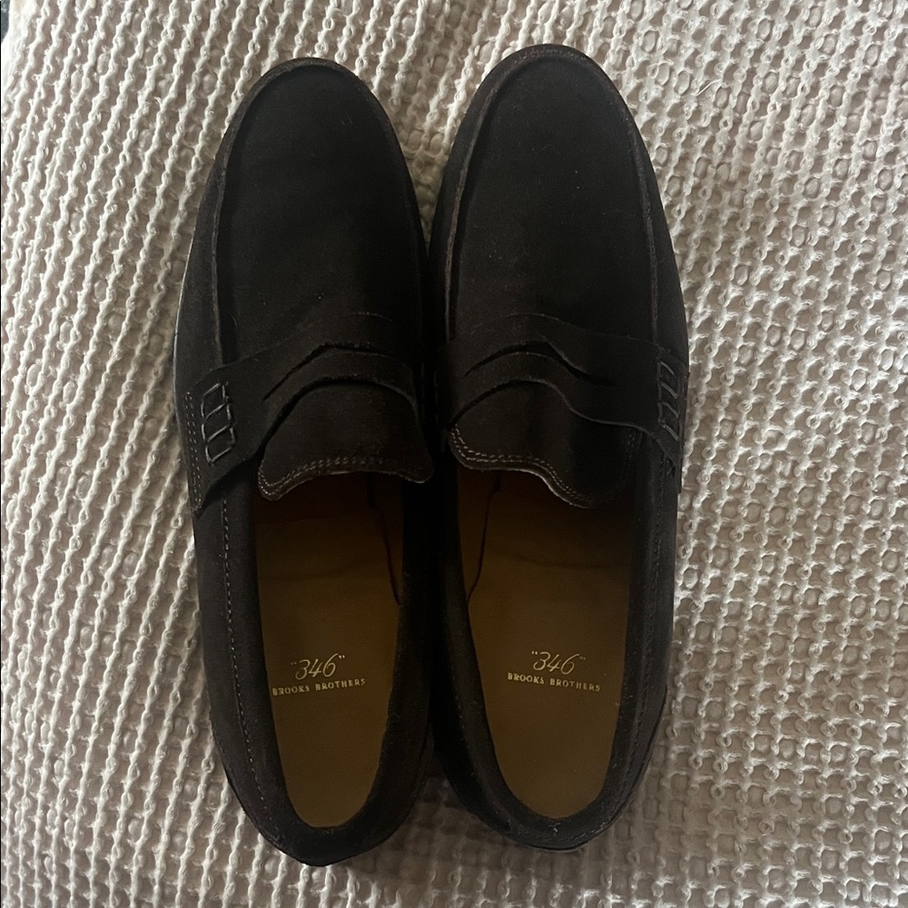 Brooks Brothers Dark Brown Men's Slip-On Loafers
